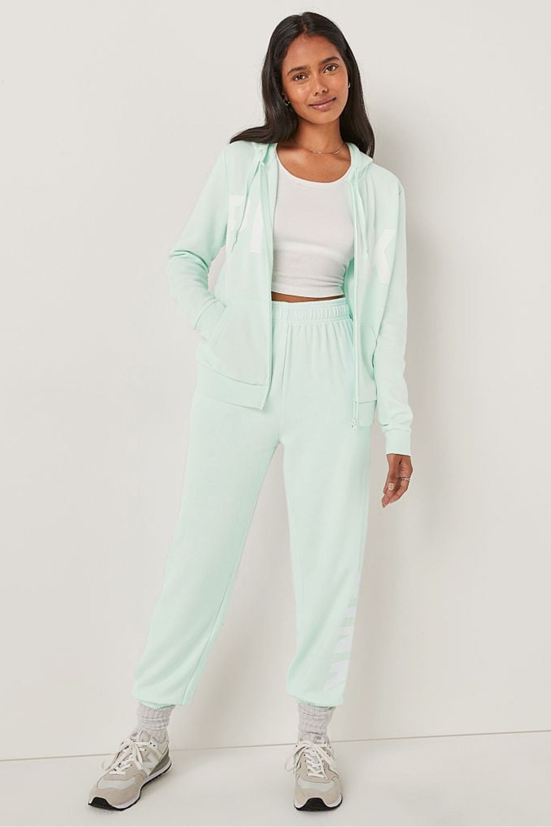 Buy Victoria's Secret Pink Fleece Zip Up Perfect Hoodie from the