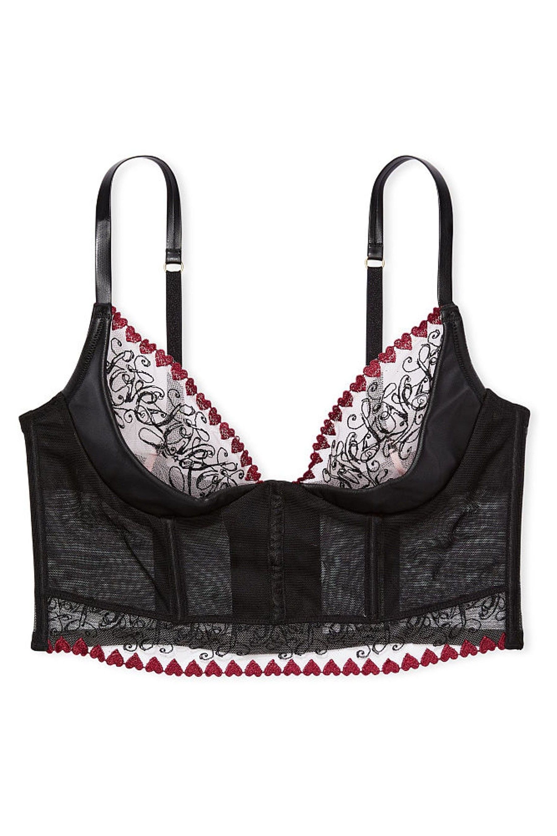 Victoria's Secret Embroidered Quarter Cup Corset Bra Top Victoria's Secret Ireland