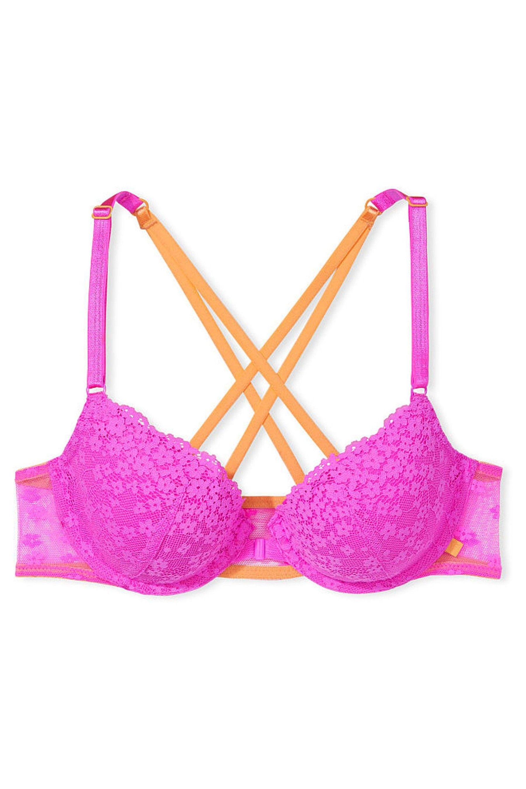 Victoria's Secret Lace Front Fastening Lightly Lined TShirt Bra