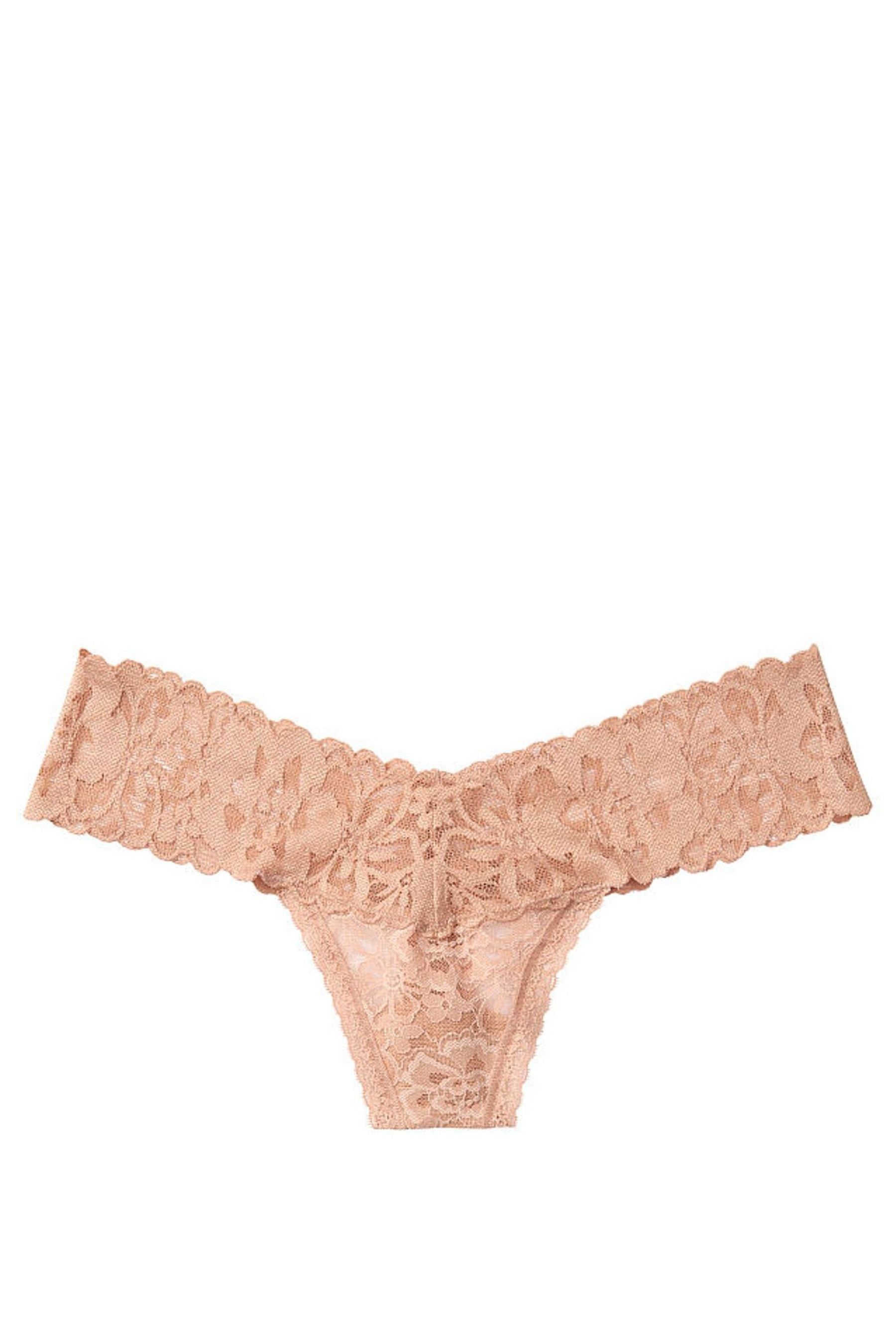 Buy Victoria's Secret Lace Thong Knickers from the Victoria's Secret UK ...