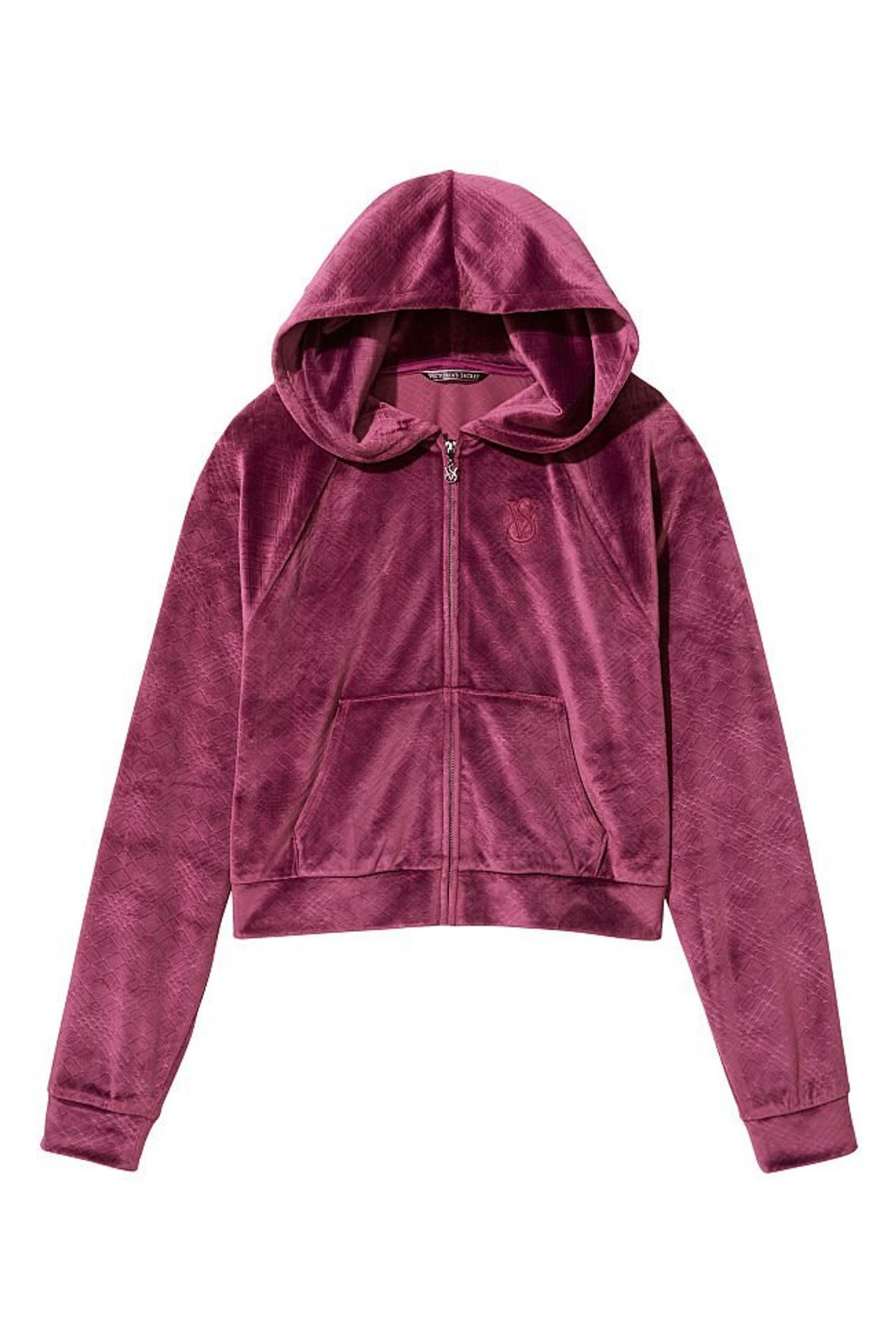 Buy Victoria's Secret Velour Frontzip Hoodie from the Victoria's Secret