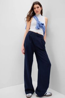 Black Button Palazzo Trousers  Quiz Clothing
