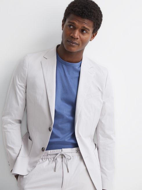 Reiss Hatfield Single Breasted Technical Blazer REISS