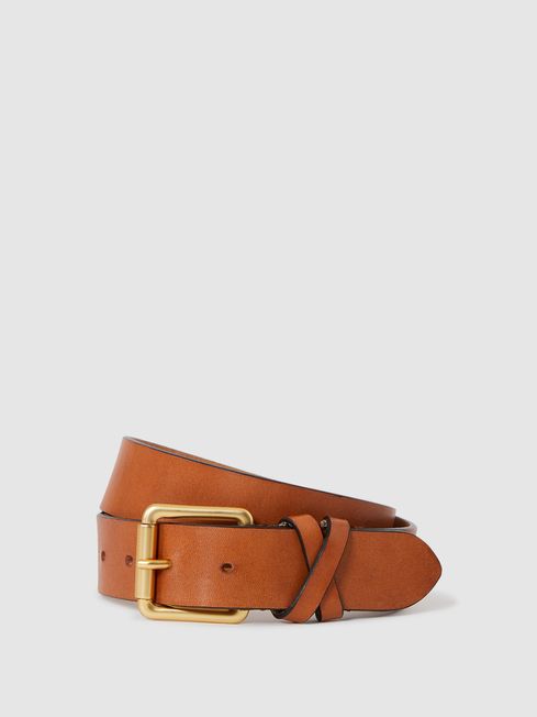 Reiss gold sale belt