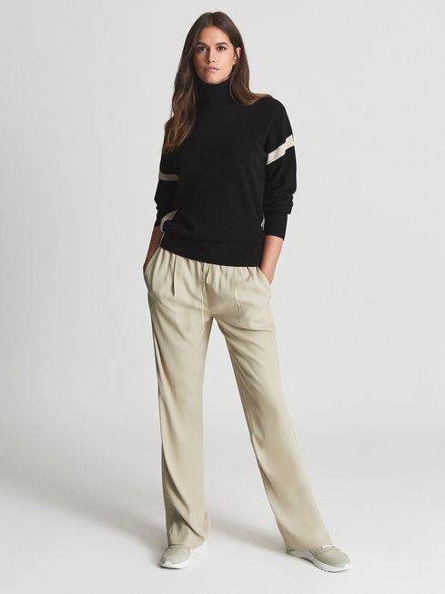 Reiss Nova Wool Blend Roll Neck Jumper REISS