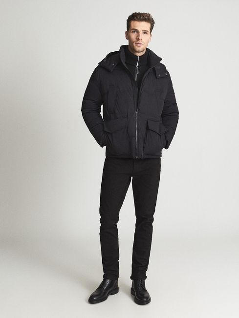reiss puffer jacket mens