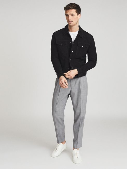 Reiss jagger clearance suede jacket