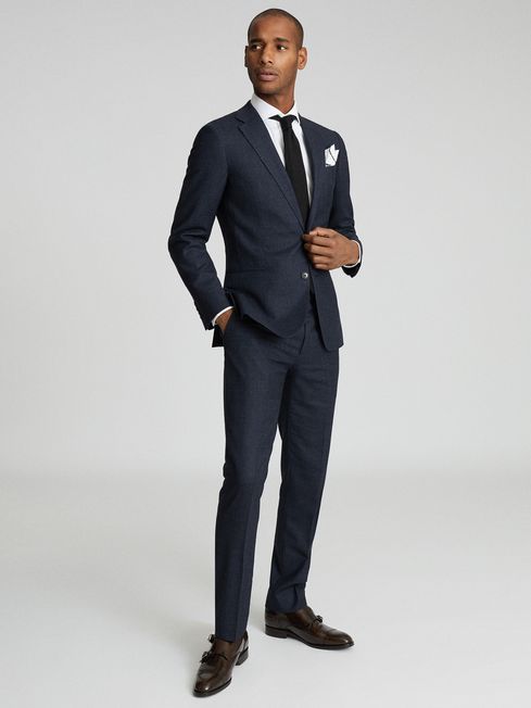 Reiss Dunn Textured Slim Fit Blazer REISS