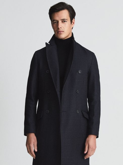 Reiss Mirage Double Breasted Wool Blend Coat - REISS