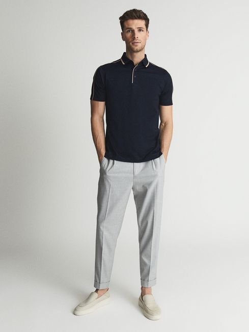 Navy polo grey pants best sale