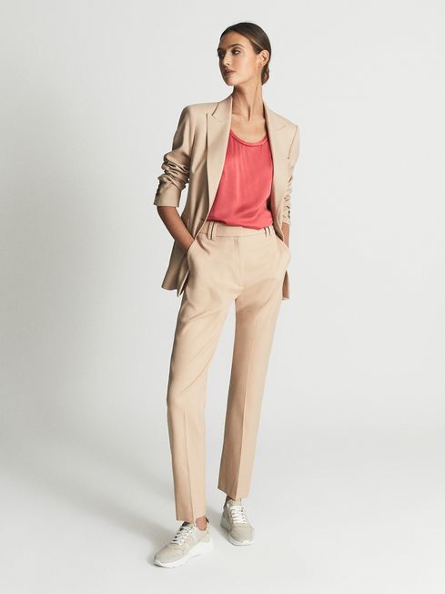 Reiss Coral Riley Silk Front Vest