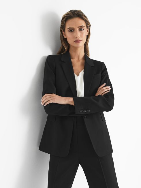 Single breasted shop black blazer