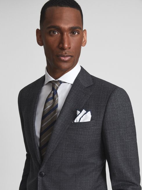 Charcoal shop wool blazer