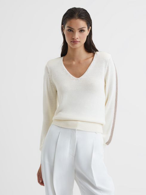 Reiss metallic jumper hot sale