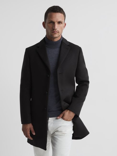 Reiss Gable Single Breasted Overcoat REISS
