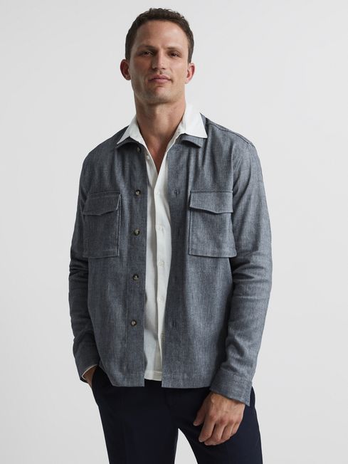 Chambray overshirt outlet