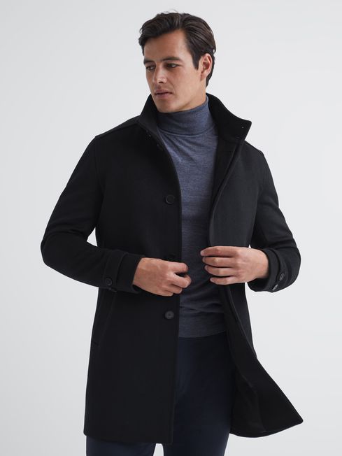Mens discount overcoat reiss