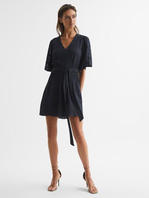 Navy dress discount reiss