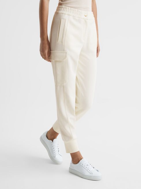 Reiss Cream Milly Technical Joggers