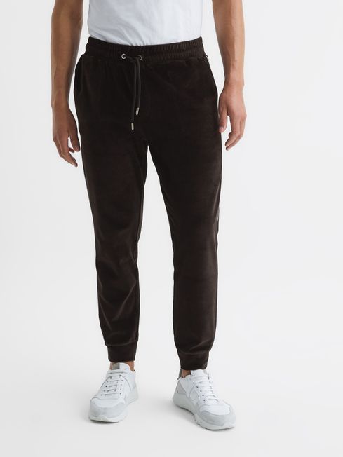 Mens velour cheap tracksuit bottoms
