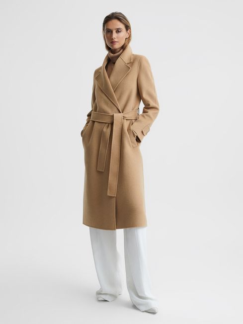 reiss coat camel