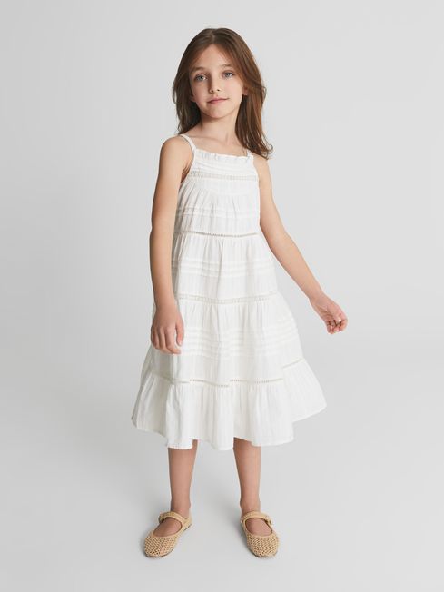 Reiss Iris Jr Textured Midi Dress - REISS