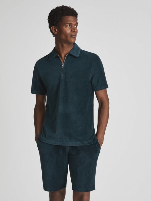 Polo velour top