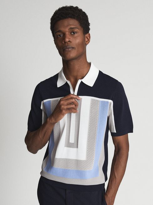 Reiss half zip store