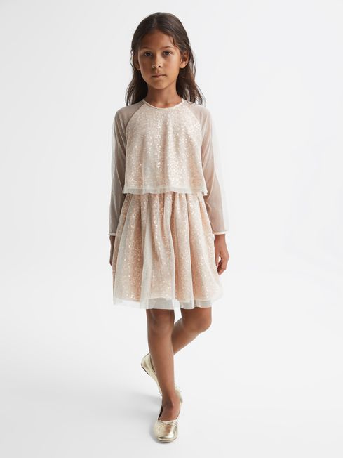 Gold dress reiss hotsell