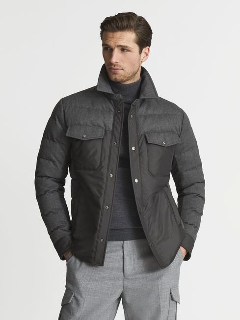 Reiss sales quilted jacket