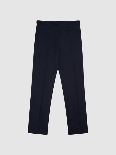 Reiss Navy Hope Modern Fit Travel Trousers