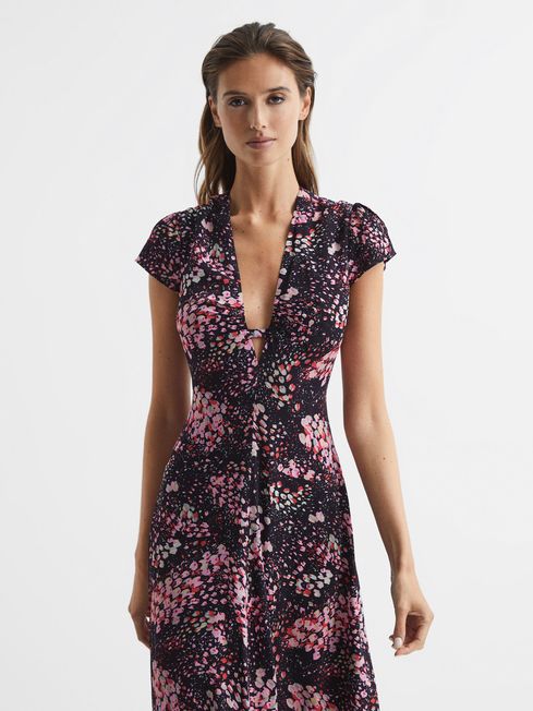 Reiss animal print hotsell dress