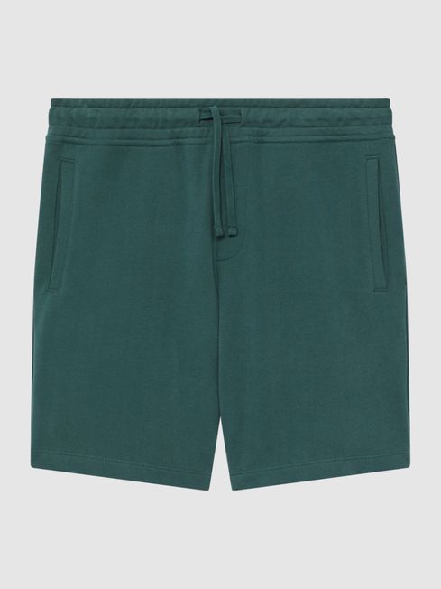 Reiss Midnight Green Henry Garment Dye Jersey Shorts