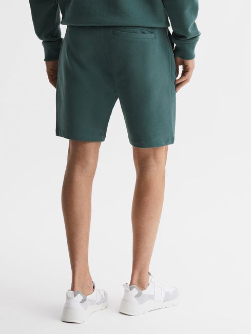 Reiss Midnight Green Henry Garment Dye Jersey Shorts