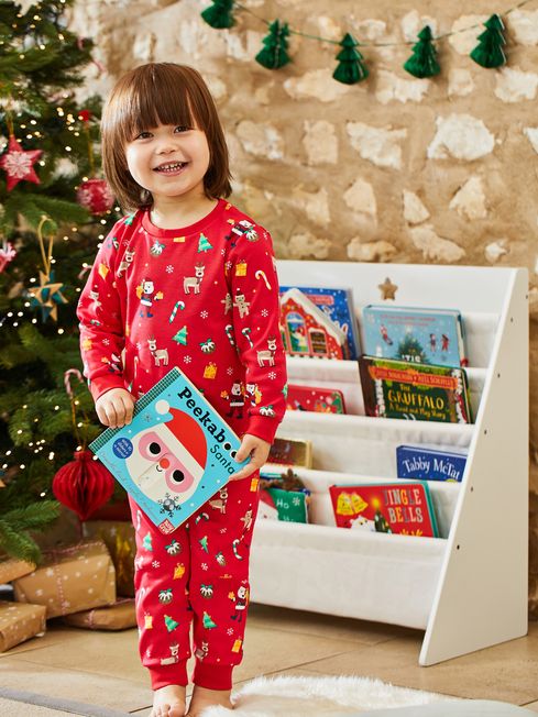 Christmas print pyjamas on sale