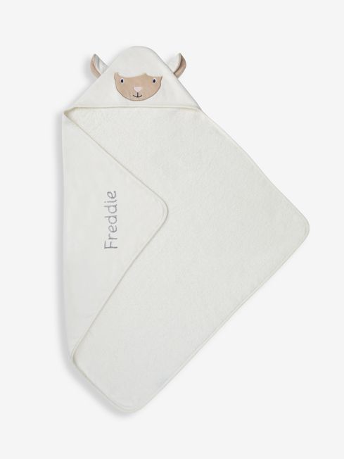 Buy JoJo Maman B b Personalised Lamb Hooded Towel from the JoJo