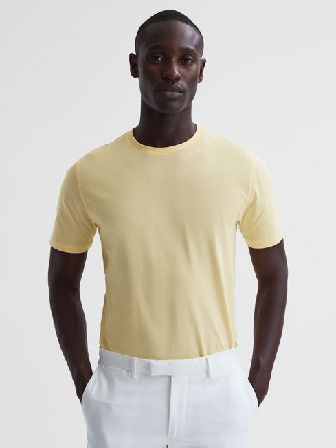 Reiss Lemon Bless Cotton Crew Neck T-Shirt
