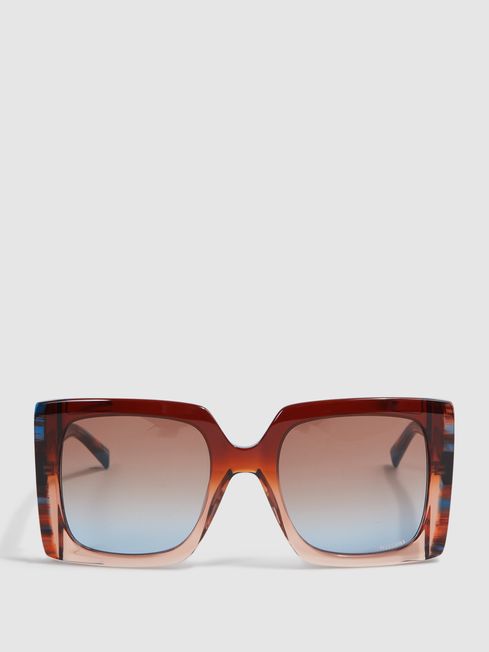 Missoni Eyewear Oversized Square Sunglasses