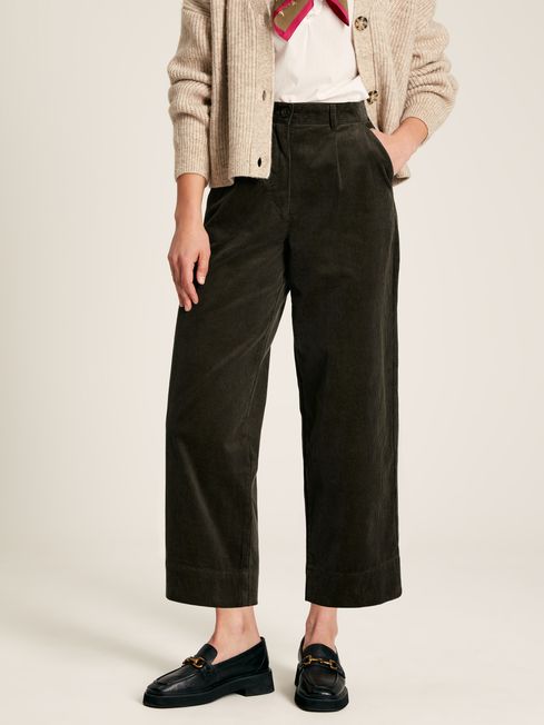 Buy Joules Ebony Cord Wide Leg Trousers from the Joules online shop