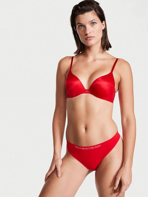 Victoria's Secret Lipstick Red Seamless Thong Knickers