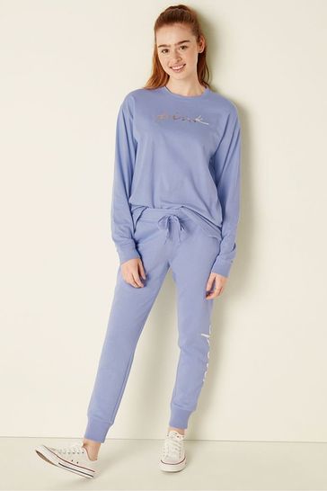 Victoria's Secret PINK Dusty Blue Everyday Lounge Jogger
