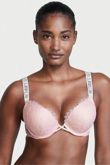 Victoria's Secret bombshell bra 34c with colored decorations.