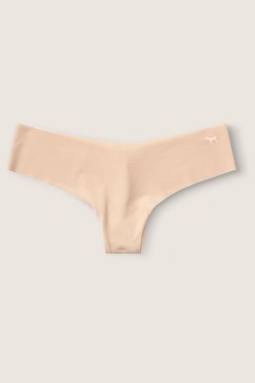 Victoria's Secret PINK Beige Nude No Show Thong Knickers