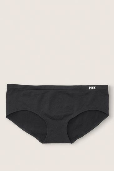 Victoria's Secret PINK Pure Black Hipster Seamless Knickers