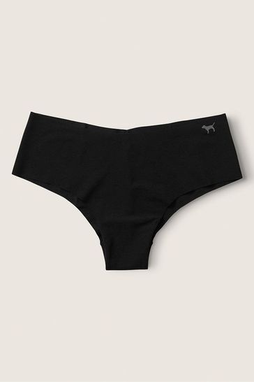 Victoria's Secret PINK Pure Black No Show Cheeky Knickers