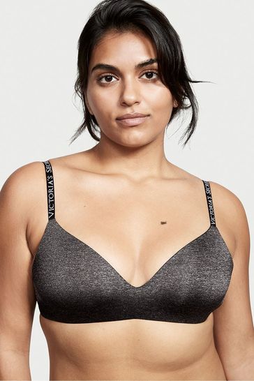 Buy Victoria's Secret Smooth Logo Strap Lightly Lined Non Wired T-Shirt Bra  from the Victoria's Secret UK online shop