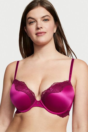Buy Victoria's Secret Lace Trim Plunge Push Up Bra from the