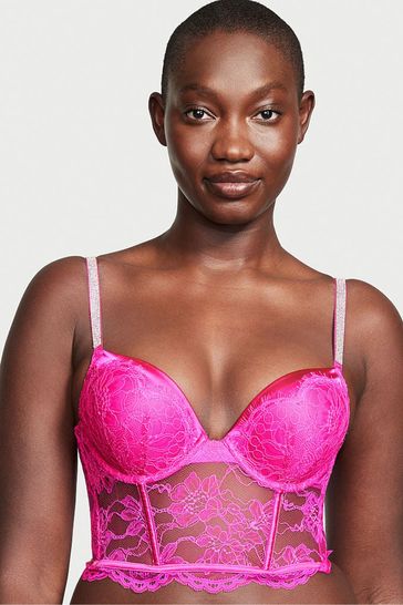 Buy Bombshell Add-2-Cups Lace Shine Strap Push-Up Bra Online