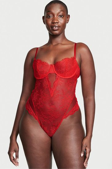 Buy Victoria's Secret Lace Unlined Balcony Bodysuit from the