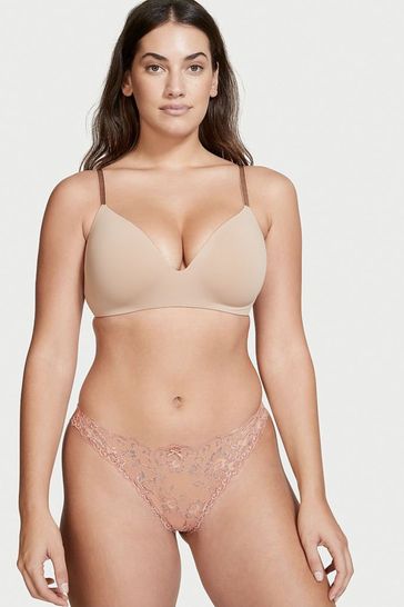 Victoria's Secret Evening Blush Lace Cheeky Knickers